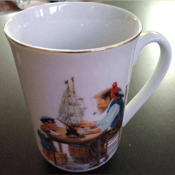 VGC Vintage 1982 Norman Rockwell Set Of Four Collector Mugs In Origional Box - Picture 6 of 9